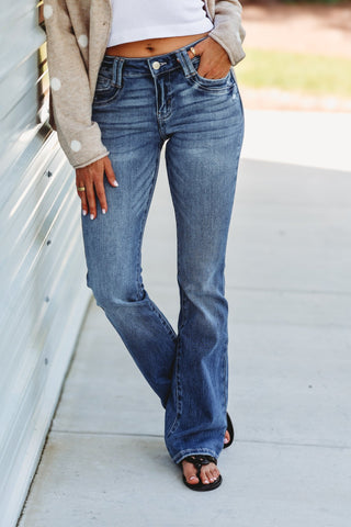 Kancan Evie Low Rise Bootcut Jeans - Simply Me Boutique
