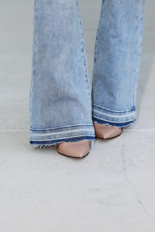 Kancan Hadley High Rise Flare Jeans - Simply Me Boutique