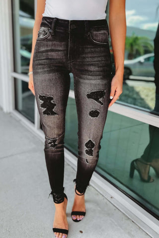 KanCan I Told You So Grey Skinny Jeans - Simply Me Boutique