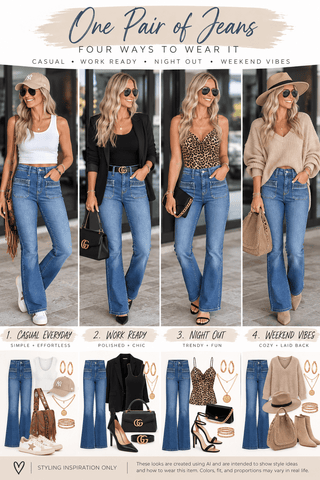 KANCAN Kasey High Rise Flare Jeans - Simply Me Boutique