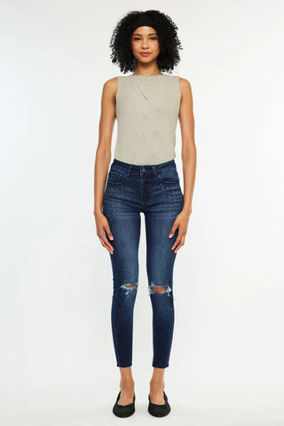 KANCAN Kate Studded Mid Rise Ankle Skinny - Simply Me Boutique