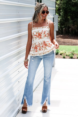 KANCAN Miley High Rise Bootcut Fringe Jeans - Simply Me Boutique