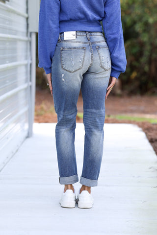 KANCAN Road Trip Boyfriend Fit Jeans - Simply Me Boutique
