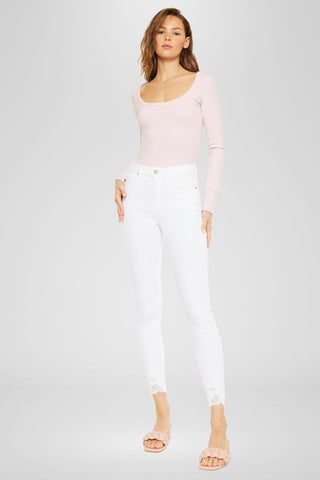 KANCAN Spring in Your Step Ankle White Skinny Jeans - Simply Me Boutique