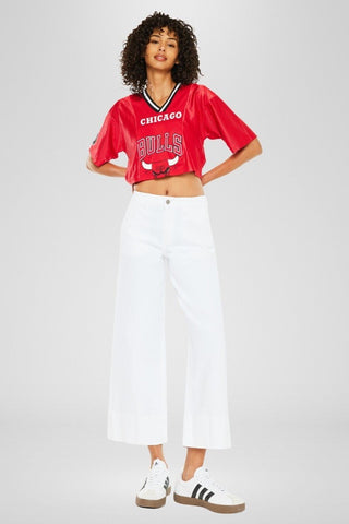 KANCAN Stacy High Rise Crop Wide Leg Jeans White - Simply Me Boutique