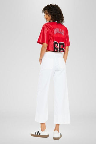 KANCAN Stacy High Rise Crop Wide Leg Jeans White - Simply Me Boutique