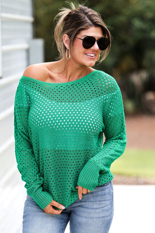 Kelly Green Best Adventure Top - Simply Me Boutique