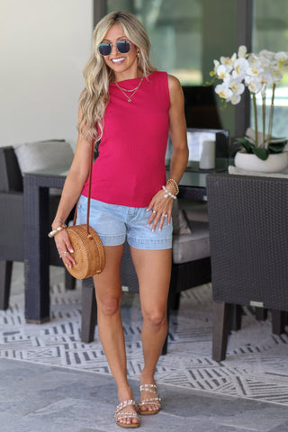 Lasting Impression Boatneck Top (MAGENTA) - Simply Me Boutique
