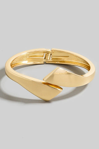 Layered Bang Hinge Bangle Bracelet (Gold, Silver) - Simply Me Boutique