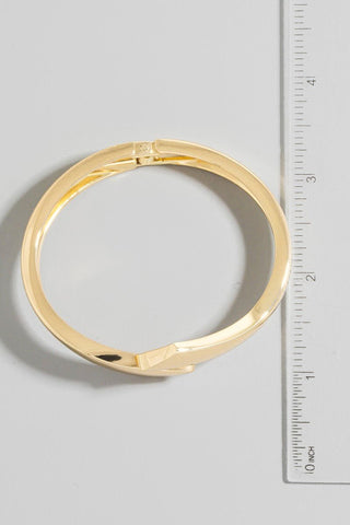 Layered Bang Hinge Bangle Bracelet (Gold, Silver) - Simply Me Boutique