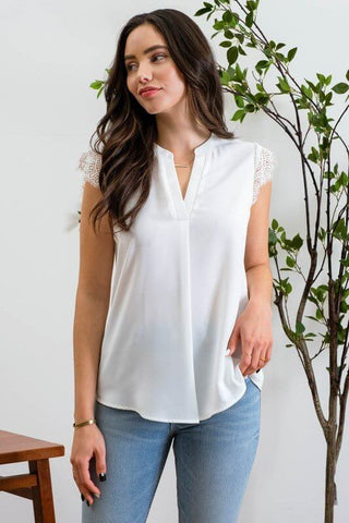 Lindy Lace Blouse 2 COLORS! - Simply Me Boutique