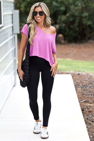Living for Today Slub Knit Crop Top (3 COLORS) - Simply Me Boutique