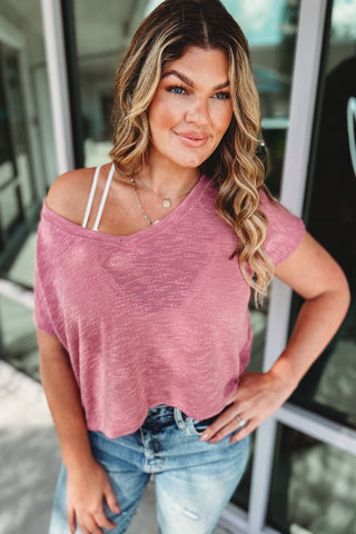 Living for Today Slub Knit Crop Top 6 COLORS! - Simply Me Boutique