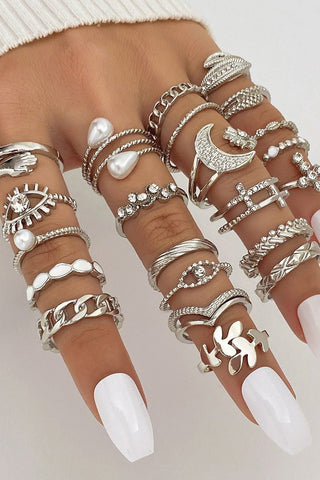 Luna Layers Ring Stack Sets (Silver, Gold) - Simply Me Boutique