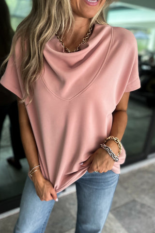 Luxe Fabric Cowl Neck Top 3 COLORS! - Simply Me Boutique