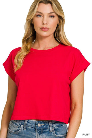 Made for Comfort Crop Top (Red) - Simply Me Boutique
