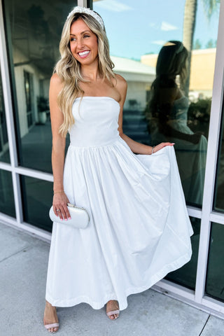 Magnolia Breeze Off White Maxi Dress - Simply Me Boutique