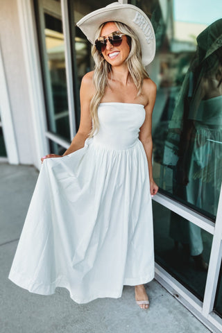 Magnolia Breeze Off White Maxi Dress - Simply Me Boutique