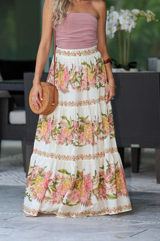 Magnolia Meadows Maxi Skirt - Simply Me Boutique