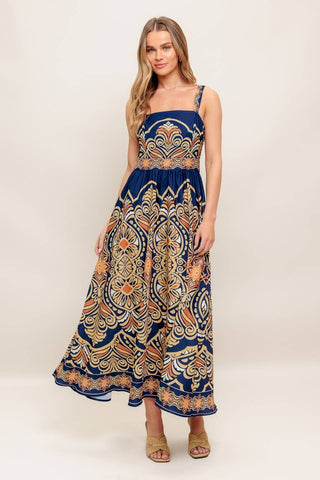 Majestic Grace Navy Maxi Dress - Simply Me Boutique
