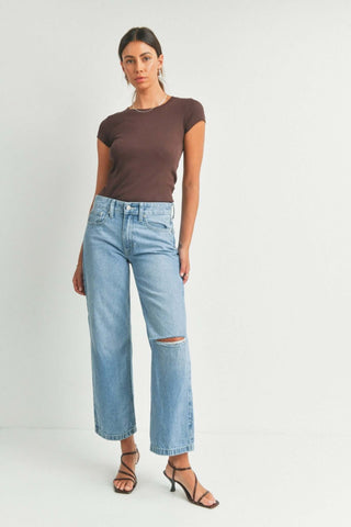 Mallory Straight Leg Jeans - Simply Me Boutique