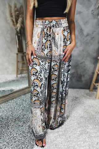 Meadow Song Boho Wide Leg Pants - Simply Me Boutique