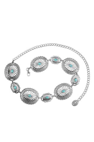 Medallion Western Chain Belt 2 COLORS - Simply Me Boutique