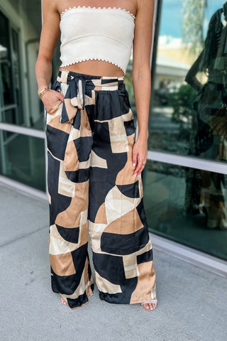 Midnight Taupe Wide Leg Pants - Simply Me Boutique