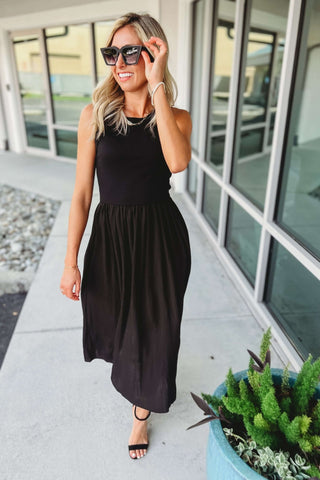 Midnight Vibes Midi Dress - Simply Me Boutique