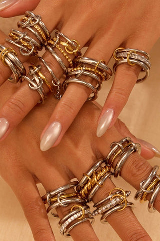 Mixed Metal Statement Rings - Simply Me Boutique