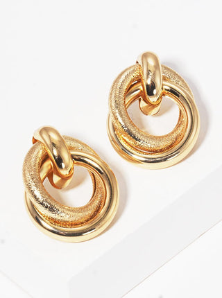 (More colors) Interlocking Circle Earrings - Simply Me Boutique