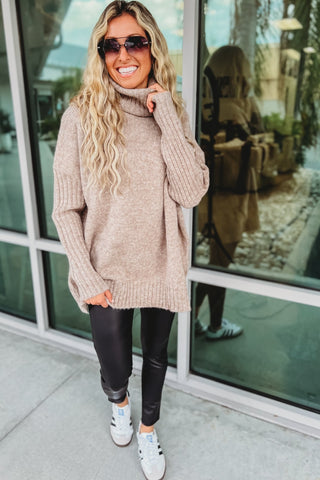 Mountain Views Turtleneck Sweater - Simply Me Boutique