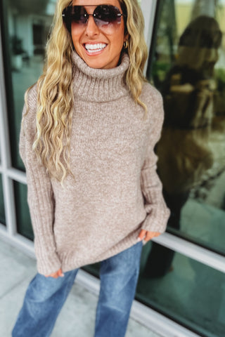 Mountain Views Turtleneck Sweater - Simply Me Boutique