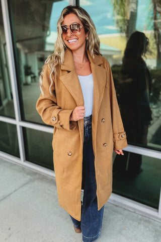 My Side of Town Oversized Belted Coat - Simply Me Boutique