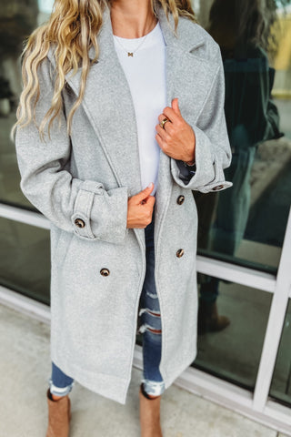 My Side of Town Oversized Belted Coat - Simply Me Boutique