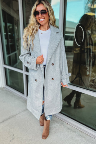 My Side of Town Oversized Belted Coat - Simply Me Boutique