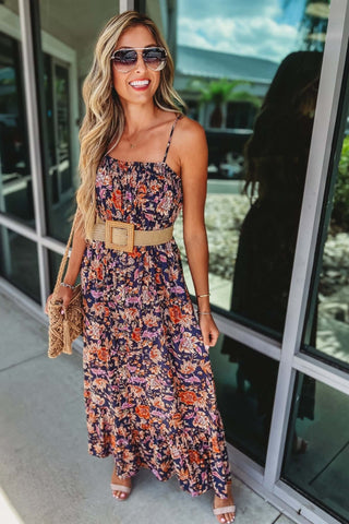 Navy Paisley Maxi Dress - Simply Me Boutique