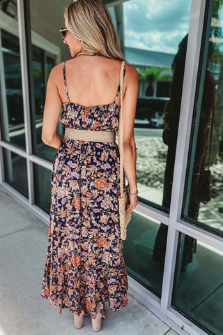 Navy Paisley Maxi Dress - Simply Me Boutique