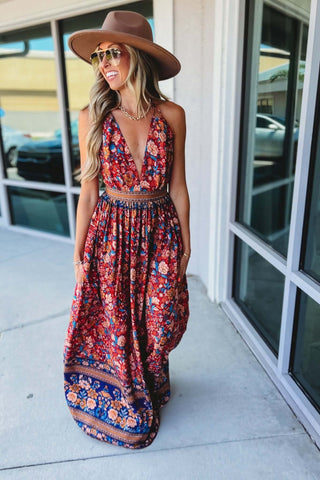 Never Look Back Rust Maxi Dress - Simply Me Boutique