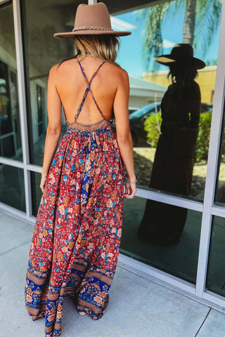 Never Look Back Rust Maxi Dress - Simply Me Boutique