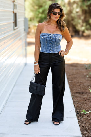 Night on the Town Faux Leather Pants - Simply Me Boutique