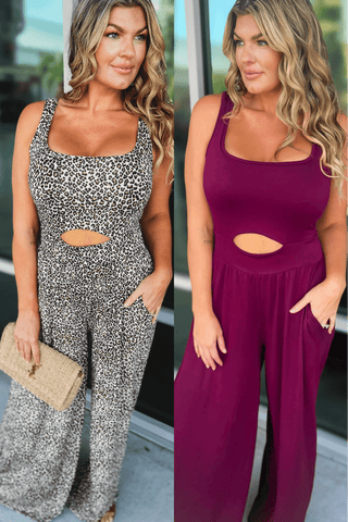 Night to Remember Cutout Jumpsuit 3 COLORS! - Simply Me Boutique