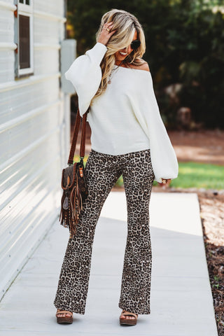 (Off White) Cozy Ease Boat Neck Balloon Sleeve Sweater - Simply Me Boutique