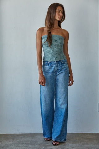 (ONE SIZE) The Naples Tube Top in Sage Green - Simply Me Boutique
