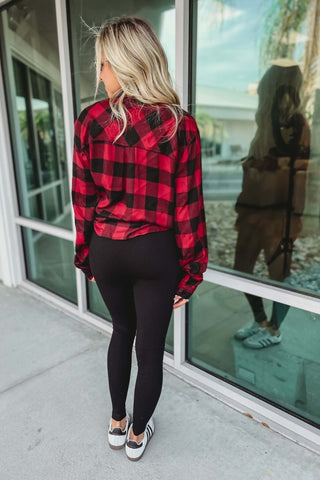 Out of the Woods Plaid Top 4 COLORS! - Simply Me Boutique