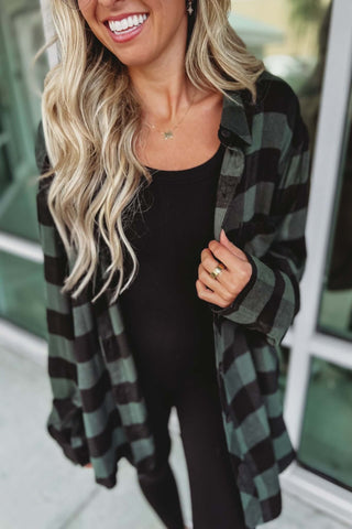 Out of the Woods Plaid Top 4 COLORS! - Simply Me Boutique