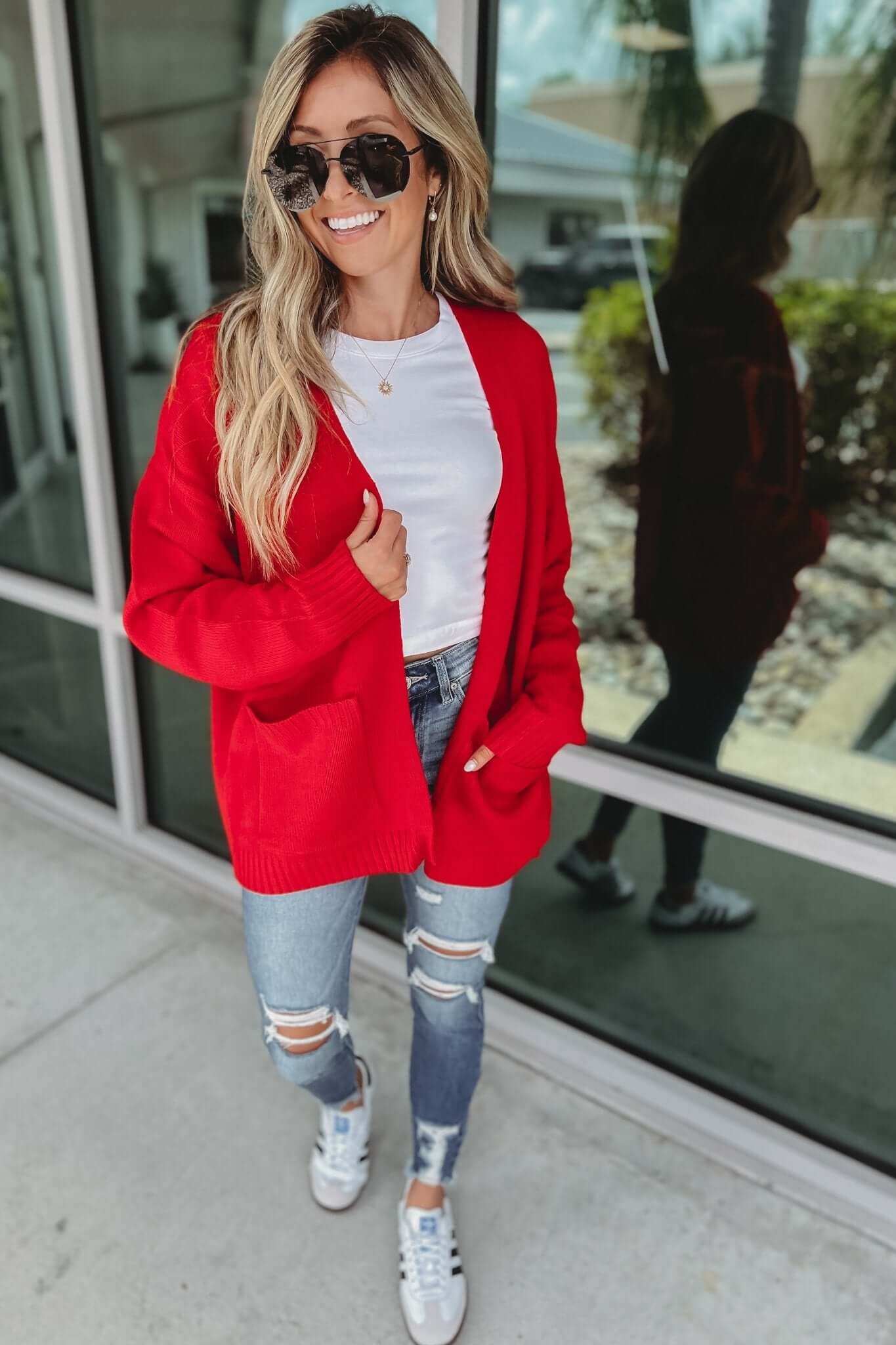 Oversized Boyfriend Cardigan 6 COLORS Simply Me Boutique
