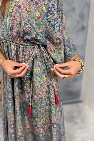 Painted Meadow Butterfly Sleeve Maxi Dress - Simply Me Boutique