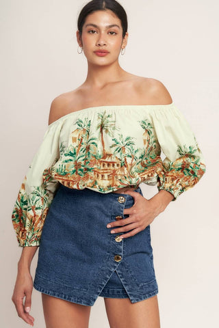 Paradise Found Crop Top - Simply Me Boutique