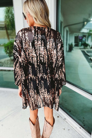 Party Like a Rockstar Black Sequin Cardigan - Simply Me Boutique